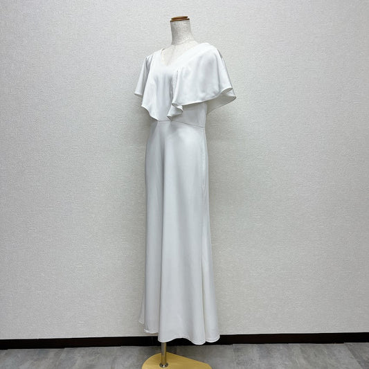 WD-114  【レンタルのみ】フリル袖くるぶし丈のスレンダードレス